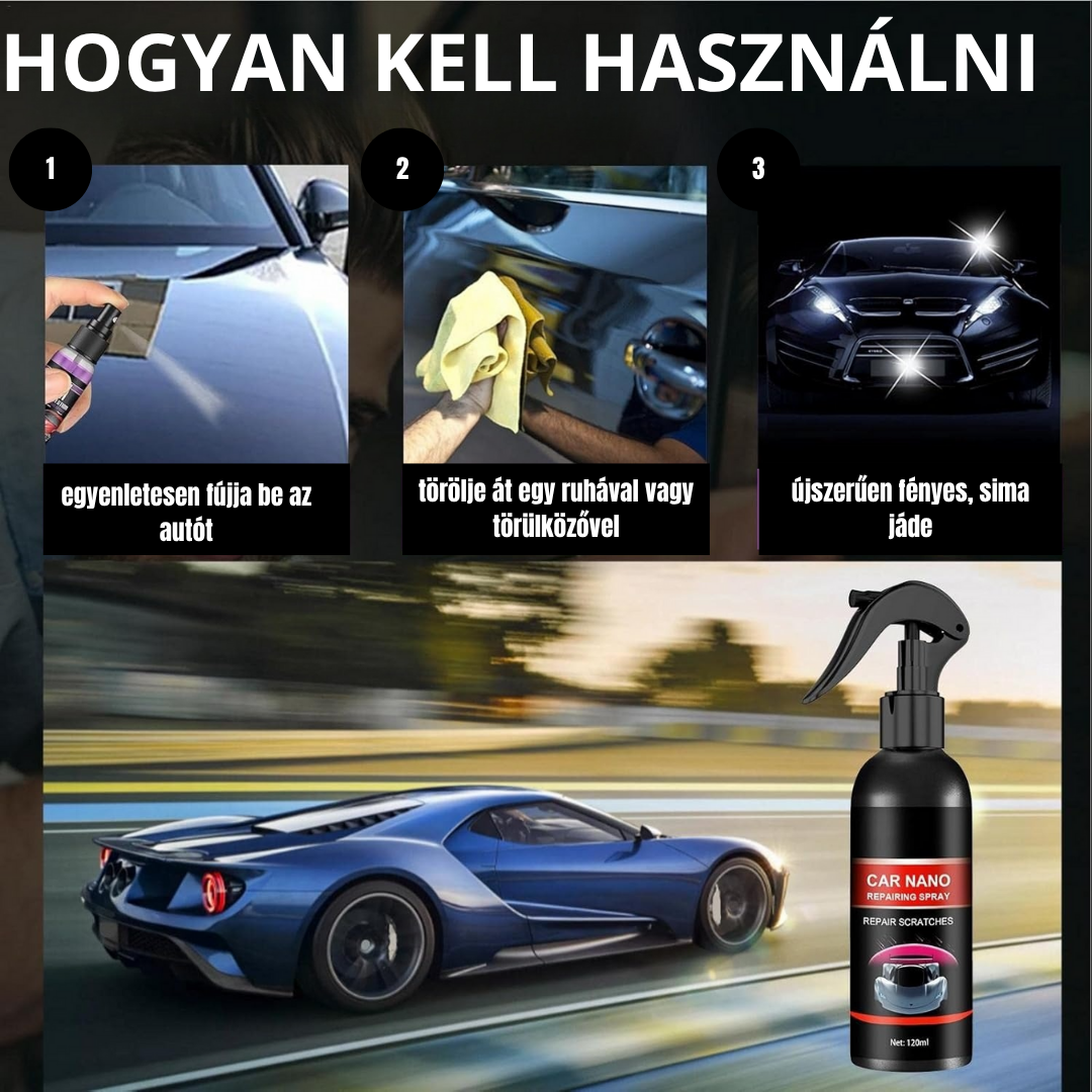 Védő és karcjavító sprayviasz