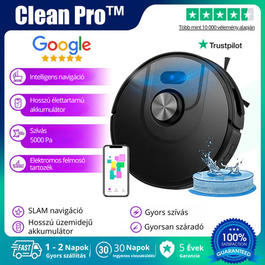 Intelligens 5 az 1-ben robotporszívó - ProClean™
